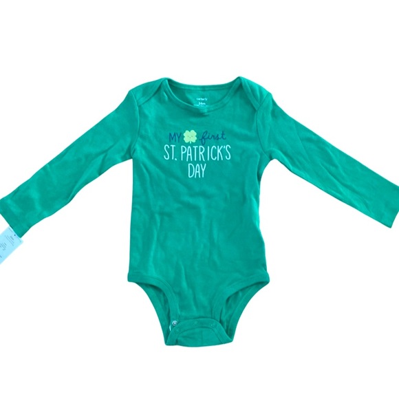 My First Saint Patrick’s Day NWT Carter’s Onesie 24 Months - Picture 2 of 3